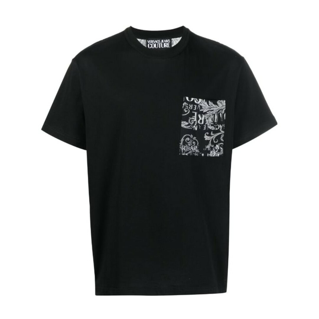 VERSACE JEANS COUTURE Tシャツ ブラック グレー Lサイズ