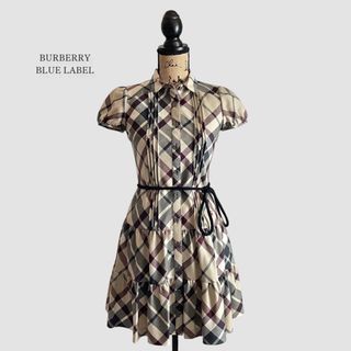 バーバリーブルーレーベル(BURBERRY BLUE LABEL)のBURBERRY BLUE LABEL  バーバリー ワンピース チェック(ミニワンピース)