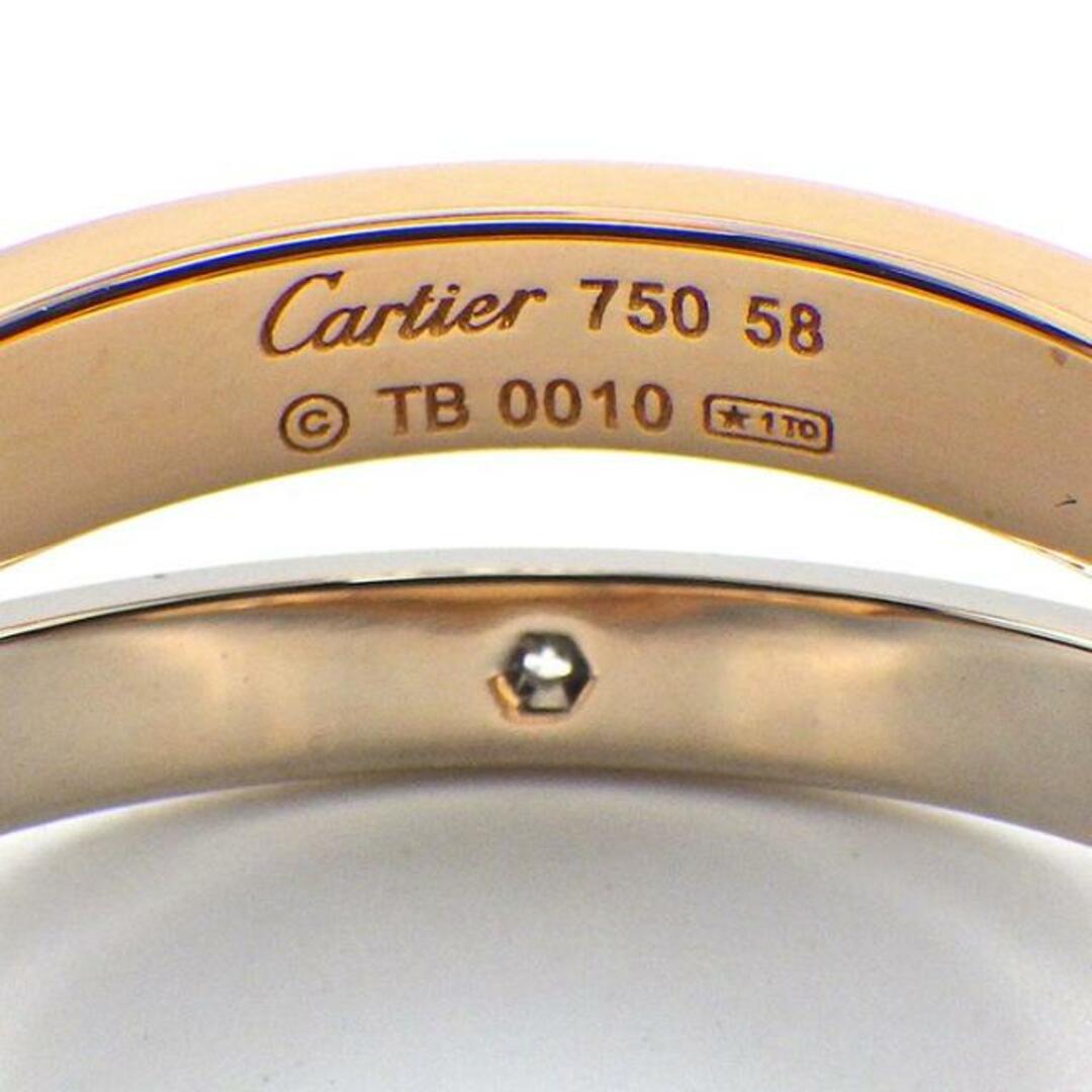 カルティエ Cartier リング ビーラブ 6ポイント ダイヤモンド K18WG ...
