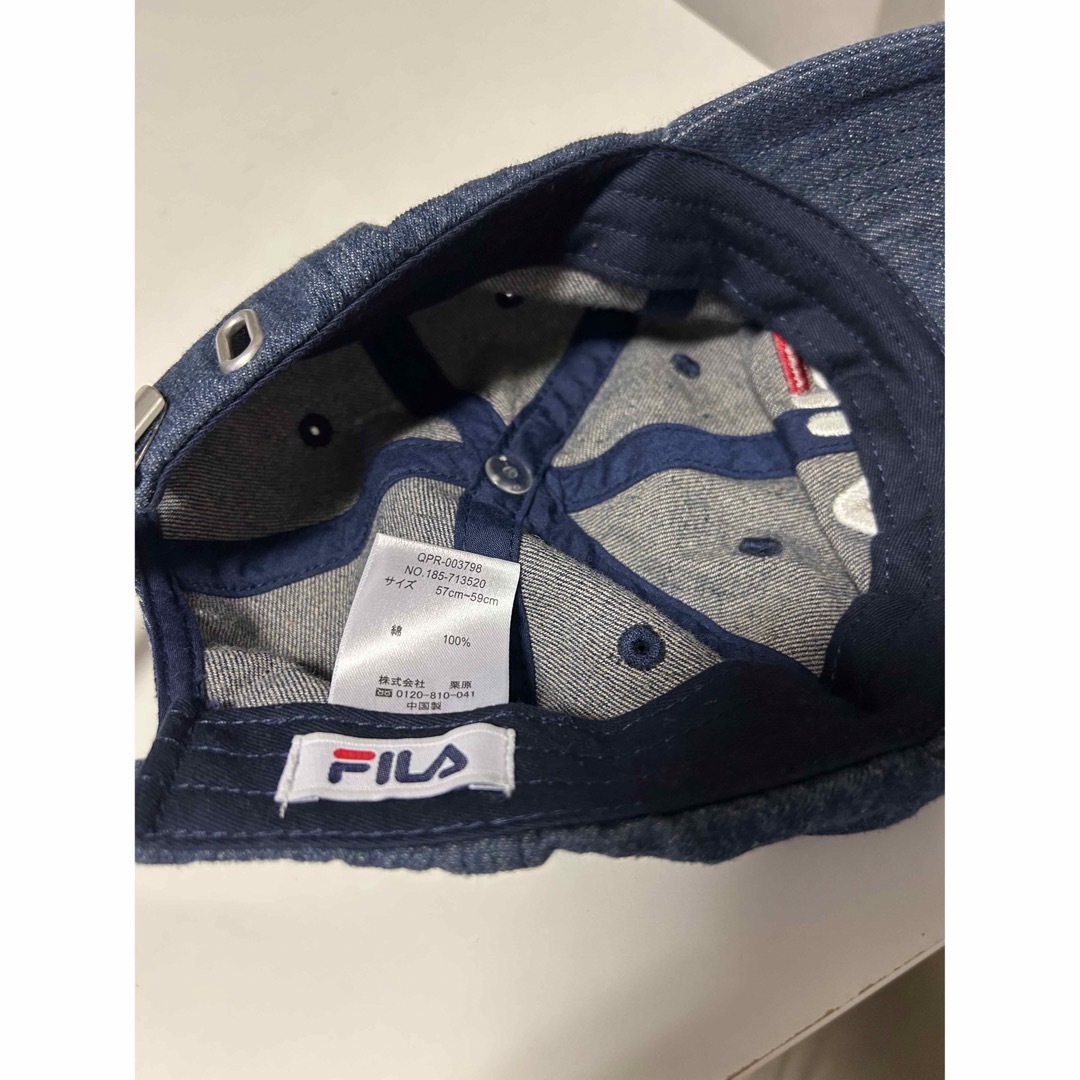 FILA(フィラ)の【美品】FILA キャップ 帽子 デニム ブルー  メンズの帽子(キャップ)の商品写真