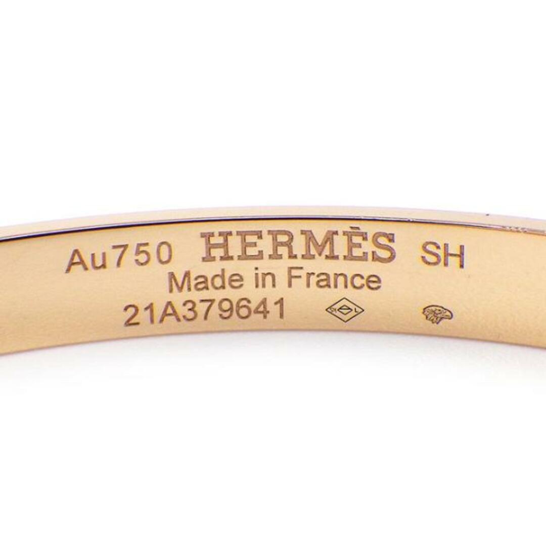 Hermes(エルメス)のエルメス HERMES バングル ケリー PM H214456B 00ST 4ポイント ダイヤモンド 計0.02ct K18PG / #SH 【中古】 レディースのアクセサリー(ブレスレット/バングル)の商品写真