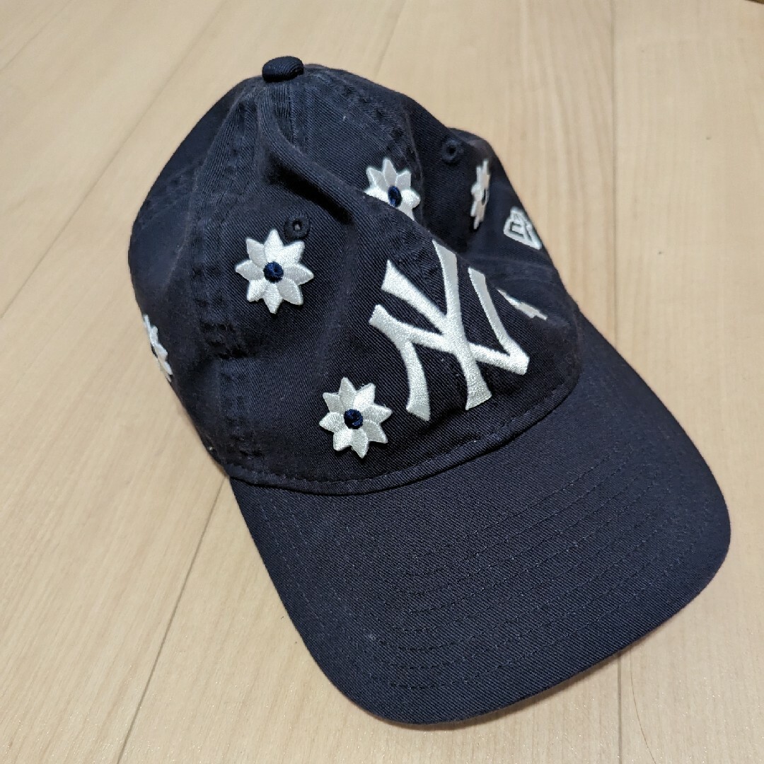 nick gear 3D flower cap ニューエラ ネイビー