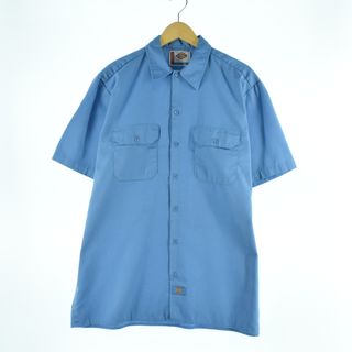 ディッキーズ(Dickies)の古着 ディッキーズ Dickies 半袖 ワークシャツ メンズXL /eaa345141(シャツ)