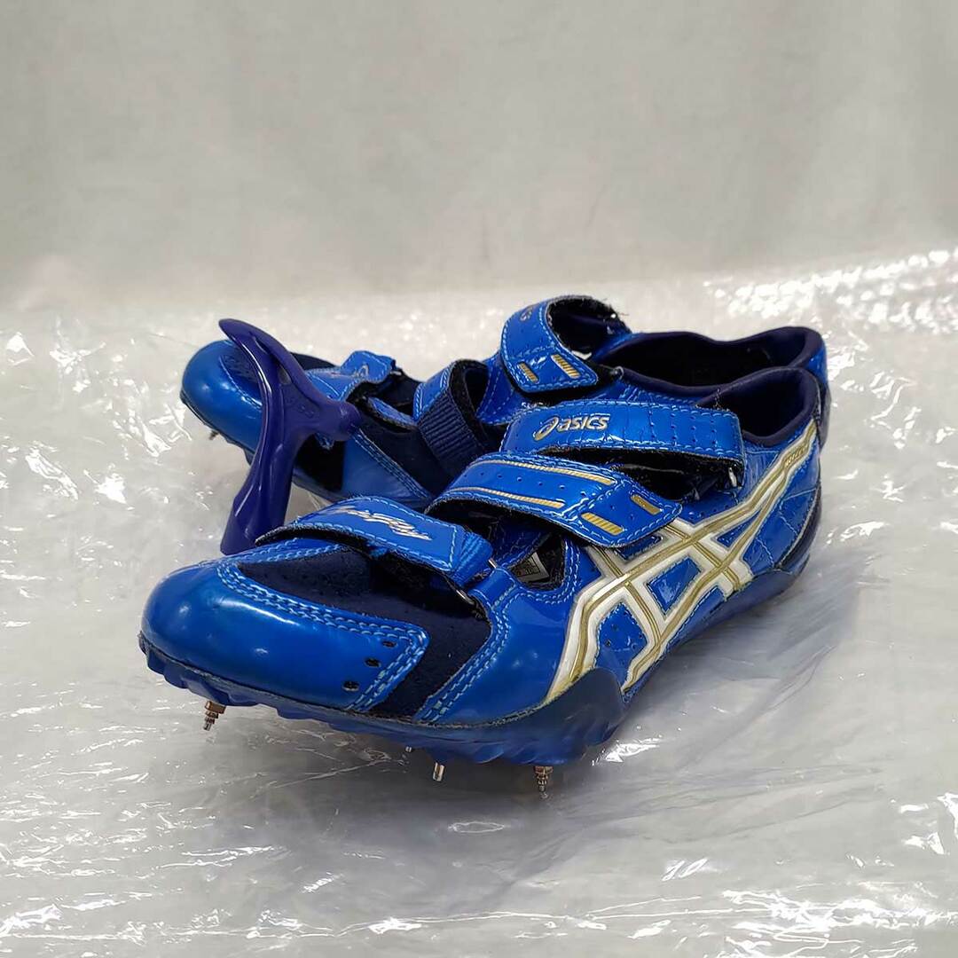 asics(アシックス)のアシックス 陸上スパイク CYBERRAY EC (サイバーレイ EC) メタルブル－ 24cm TTP749-4301 レディース asics スポーツ/アウトドアのスポーツ/アウトドア その他(陸上競技)の商品写真