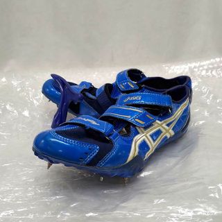 アシックス(asics)のアシックス 陸上スパイク CYBERRAY EC (サイバーレイ EC) メタルブル－ 24cm TTP749-4301 レディース asics(陸上競技)