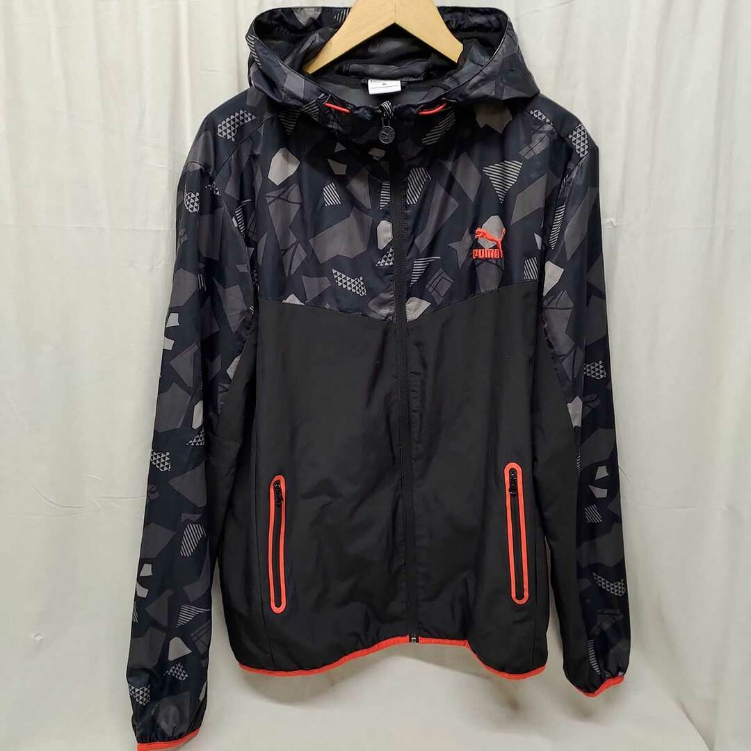 新品　PUMA　プーマ　ウィンドブレーカー　XXL　グレー　黒　ジャンパー