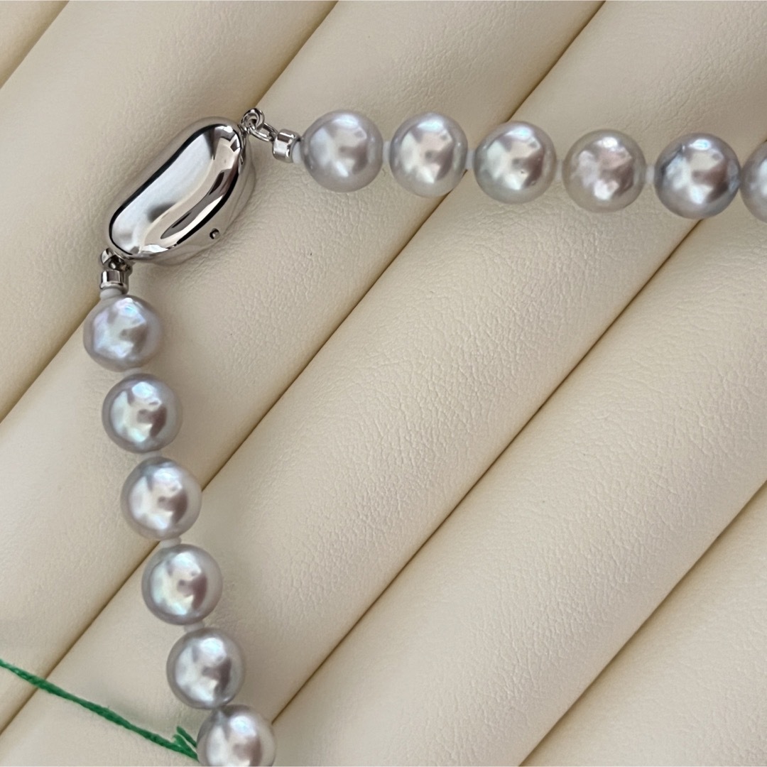 あこや真珠ネックレス7-7.5mm/ナチュラルグレー/本真珠/冠婚葬祭/日本製