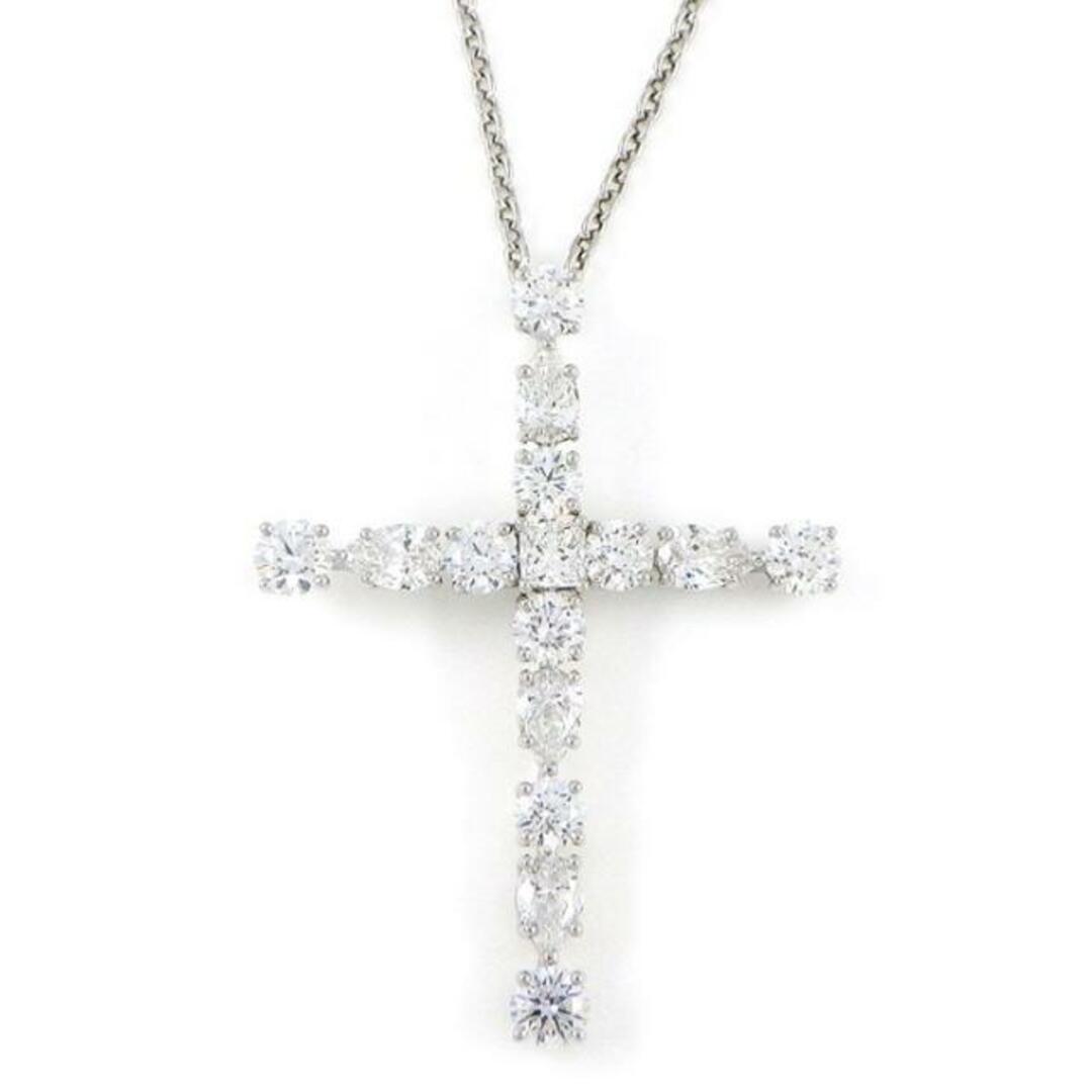 ハリーウィンストン HARRY WINSTON ネックレス マドンナ クロス スモール PEDPREMSMS マルチカット 9ポイント ラウンド 5ポイント ペアシェイプ 1ポイント プリンセスカット ダイヤモンド 1.50ct PT950