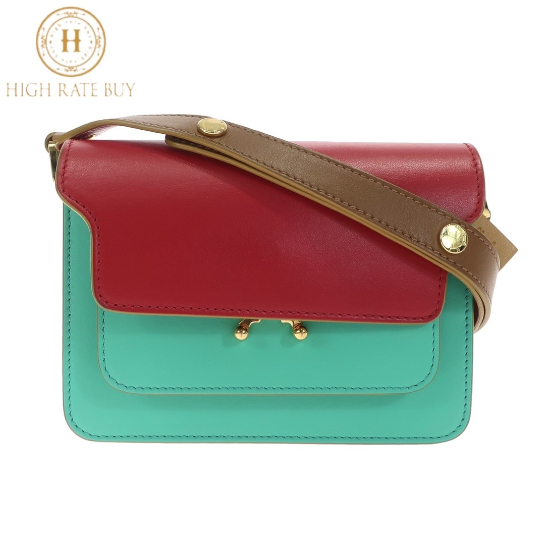 Marni - 【美品】MARNI マルニ トランクショルダーバッグ レザー