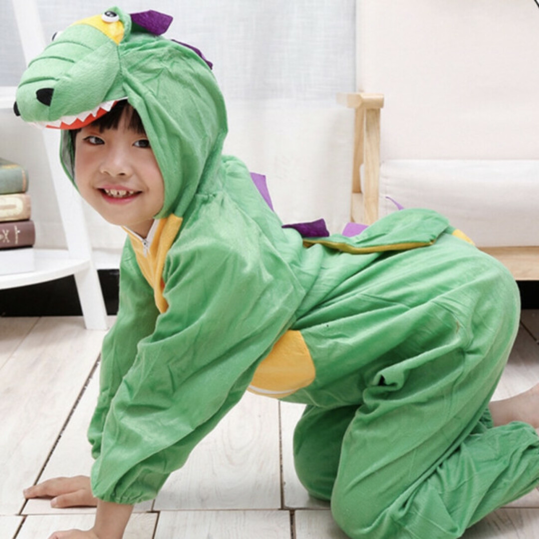 アニマル 着ぐるみ S コスプレ 恐竜 子供服 ハロウィン 動物 可愛い