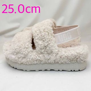 UGG - 新品 UGG アグ サンダル OH FLUFFITA ナチュラル 25.0cmの通販