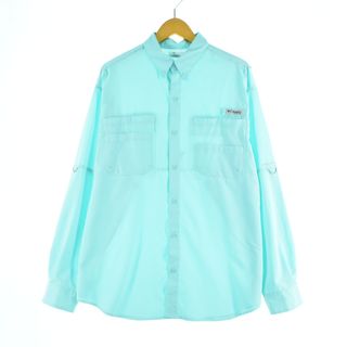 コロンビア(Columbia)の古着 コロンビア Columbia PFG ボタンダウン 長袖 フィッシングシャツ メンズXL /eaa345162(シャツ)