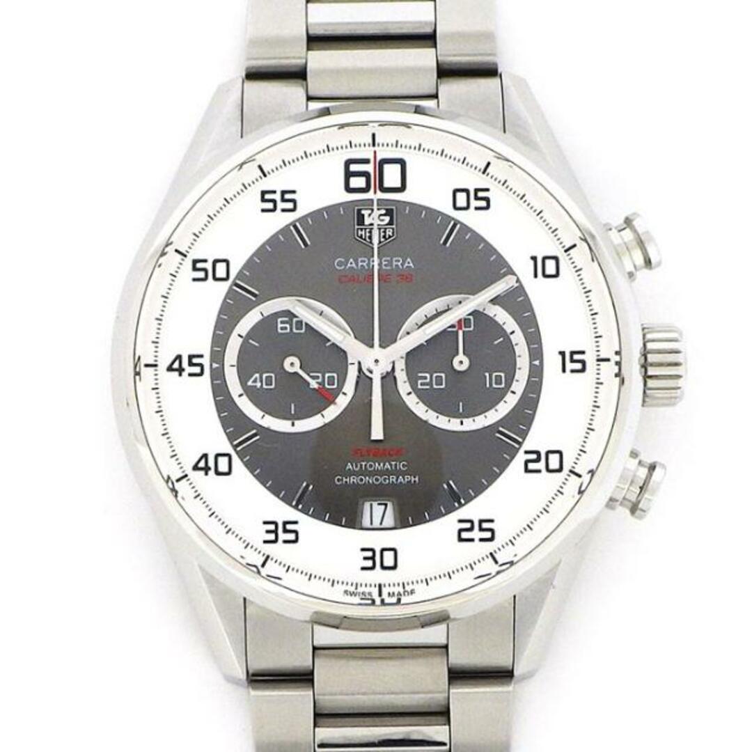 TAG Heuer(タグホイヤー)のタグ・ホイヤー TAG Heuer 腕時計 カレラキャリバー36 CAR2B11.BA0799 カレンダー クロノグラフ スモールセコンド 裏スケ ホワイト/シルバー 文字盤 SS 白 自動巻き 【箱・保付き】 【中古】 メンズの時計(腕時計(アナログ))の商品写真