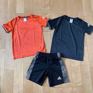 アディダス(adidas)のアディダス　adidas 半袖　短パン　キッズ　男の子用　上下　セット　130㎝(Tシャツ/カットソー)