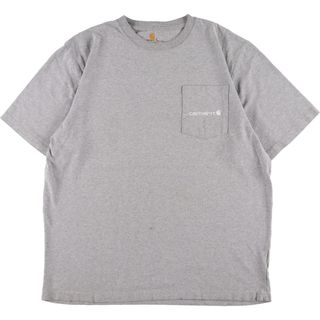 カーハート(carhartt)の古着 カーハート Carhartt ORIGINAL FIT 半袖 両面プリント ポケットTシャツ メンズXL /eaa345057(Tシャツ/カットソー(半袖/袖なし))