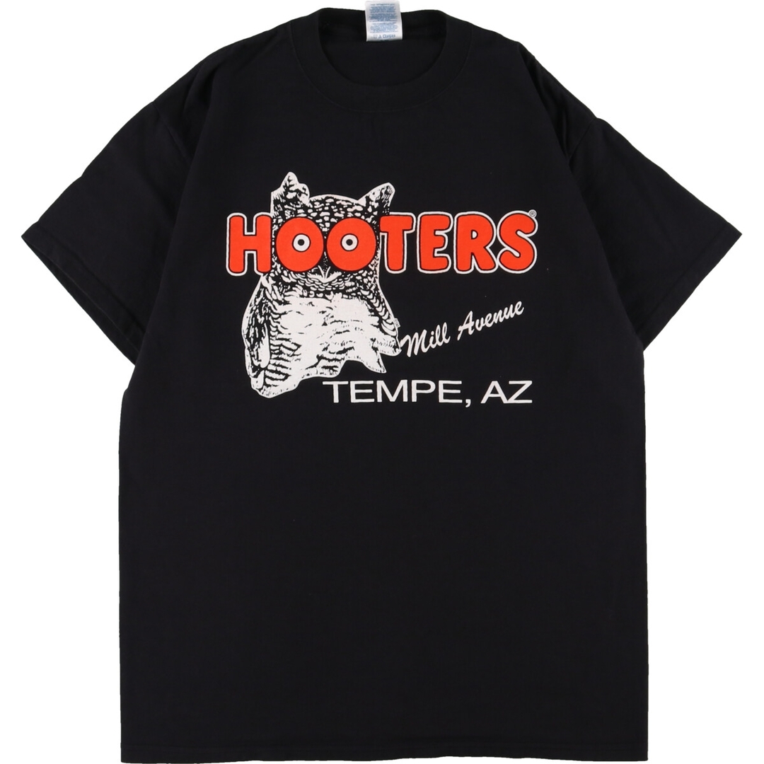 DELTA HOOTERS フーターズ 両面プリント アドバタイジングTシャツ USA製 メンズM ヴィンテージ /eaa343270