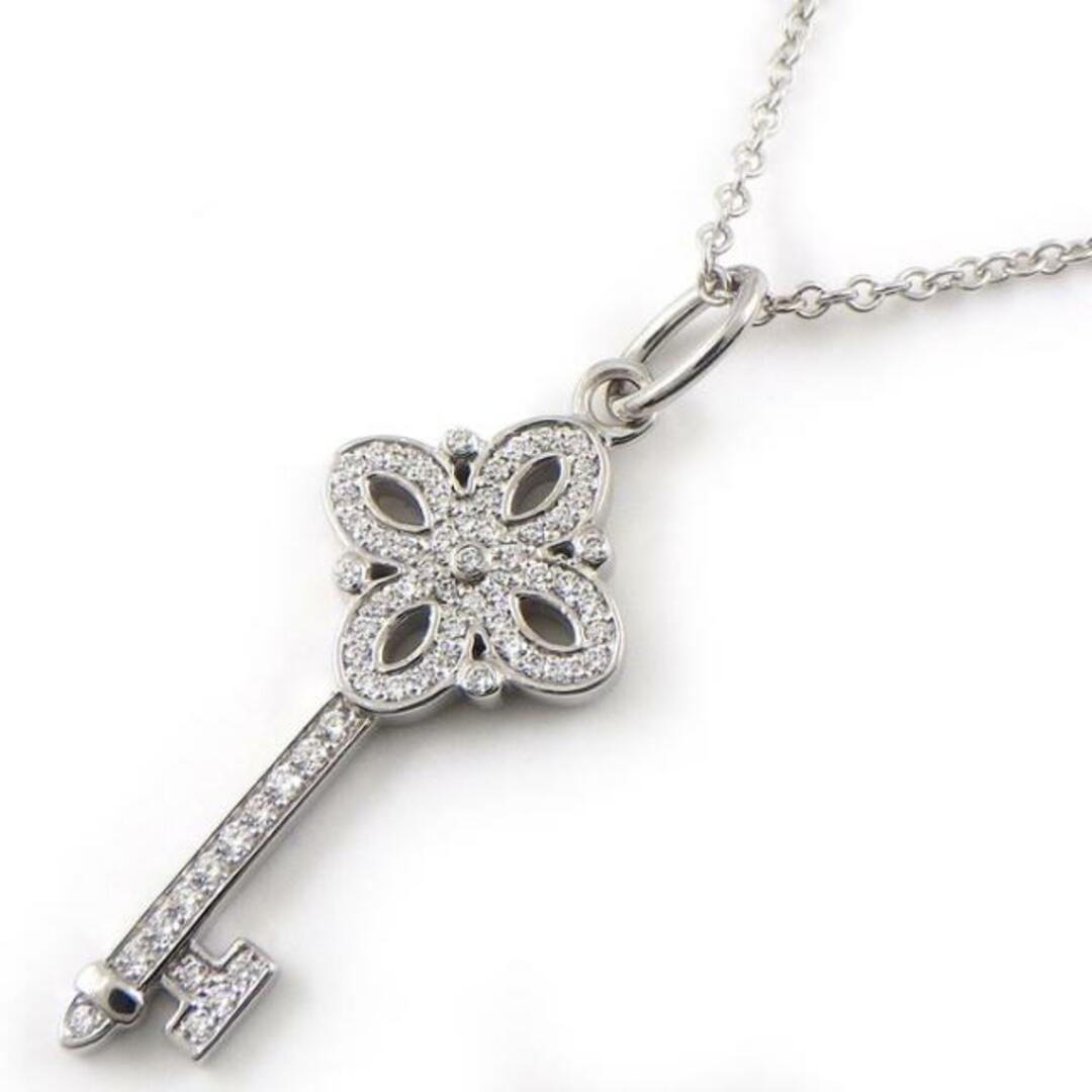 極美品　Tiffany 236 ネックレス　ノットキー　ダイヤモンド　鍵