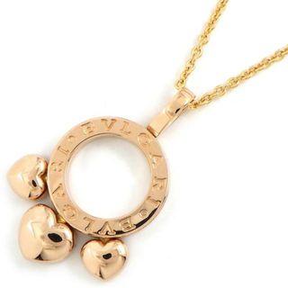 ブルガリ(BVLGARI)のブルガリ BVLGARI ネックレス アレグラ サークル ロゴ ムービング スライド ハート K18PG 【中古】(ネックレス)