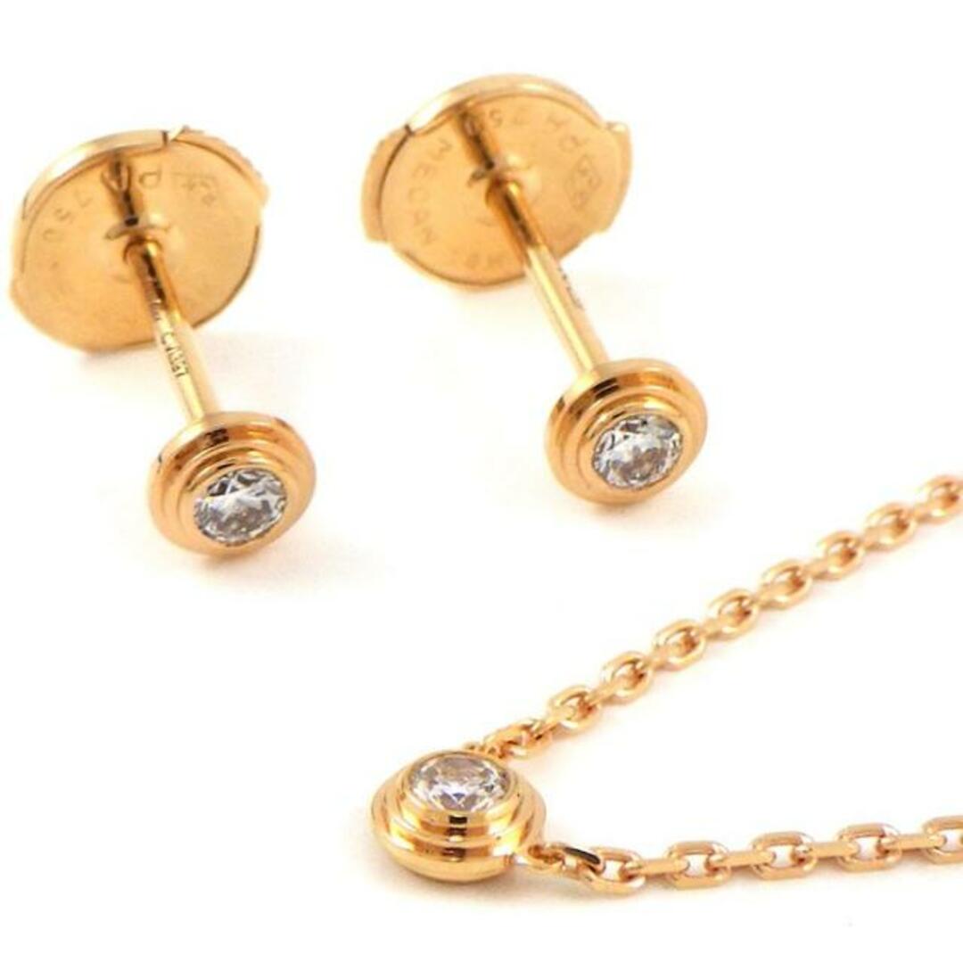 2点セット】 カルティエ Cartier ネックレス / ピアス ダムール XS
