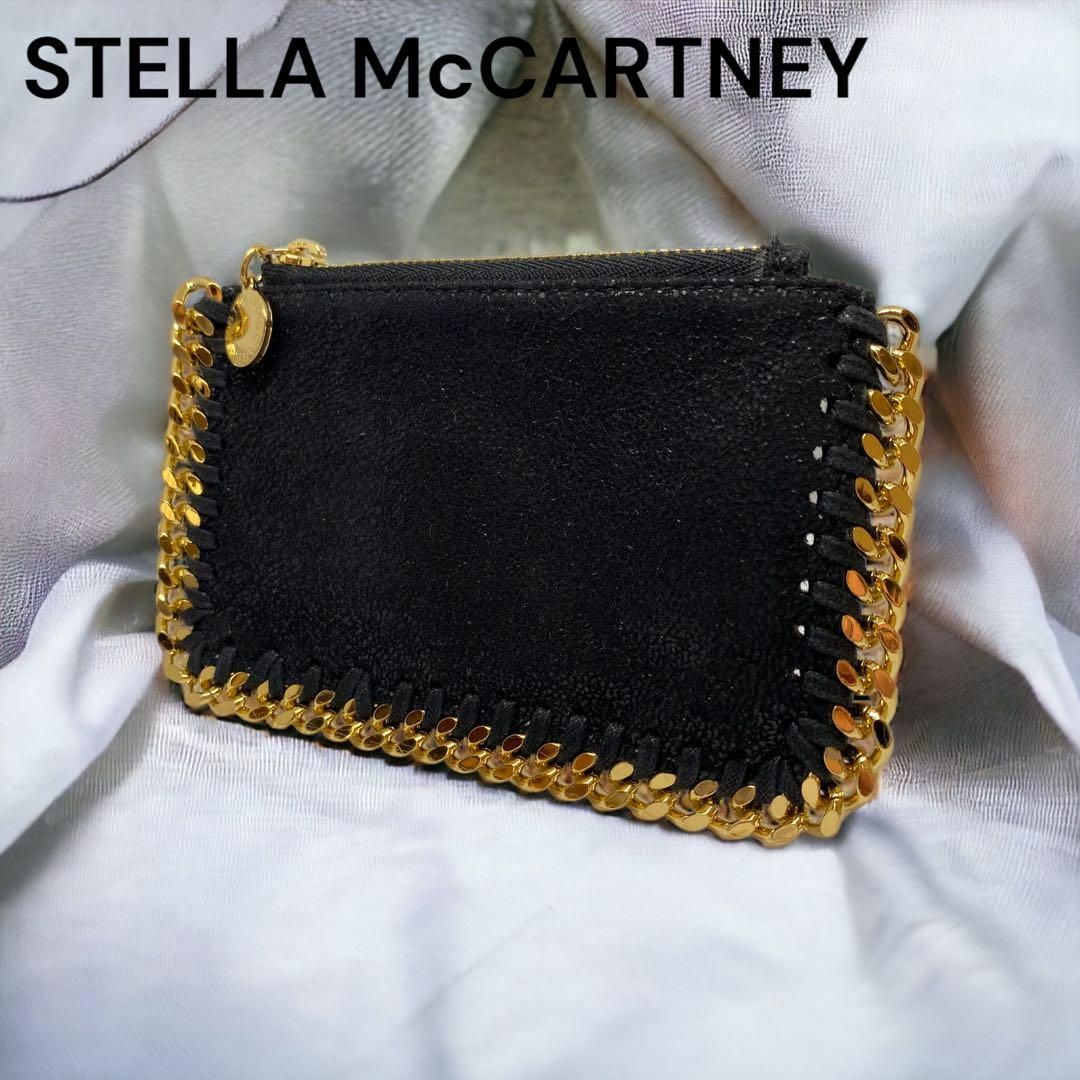 Stella McCartney(ステラマッカートニー)の人気☆ステラマッカートニー　ファラベラ　カードホルダー　コインケース　財布　黒 レディースのファッション小物(コインケース)の商品写真