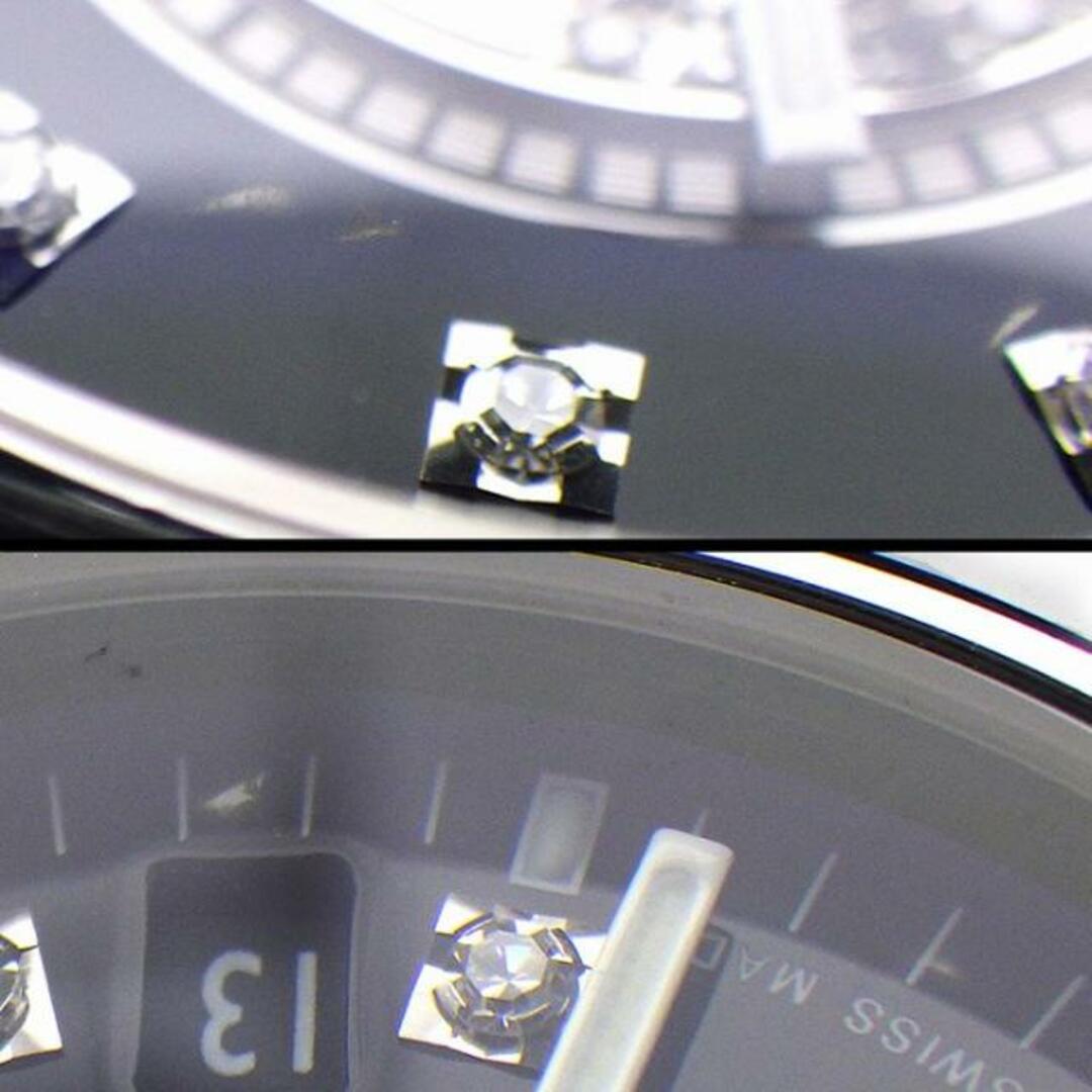 シャネル CHANEL 腕時計 J12 H1757 デイト カレンダー 回転ベゼル 12ポイント ダイヤモンド インデックス ブラック/パヴェ ダイヤモンド 文字盤 SS ブラック セラミック 黒 自動巻き
