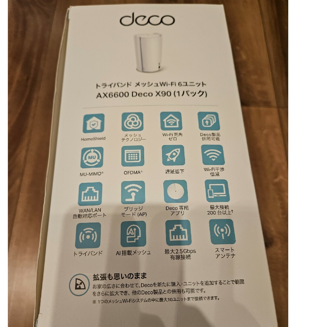 美品 tp link deco x90 ax6600 wifi6 スマホ/家電/カメラのスマホアクセサリー(その他)の商品写真