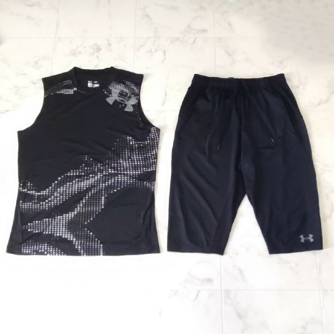 Under armour ノースリーブ 3/4 ハーフパンツ セットアップ