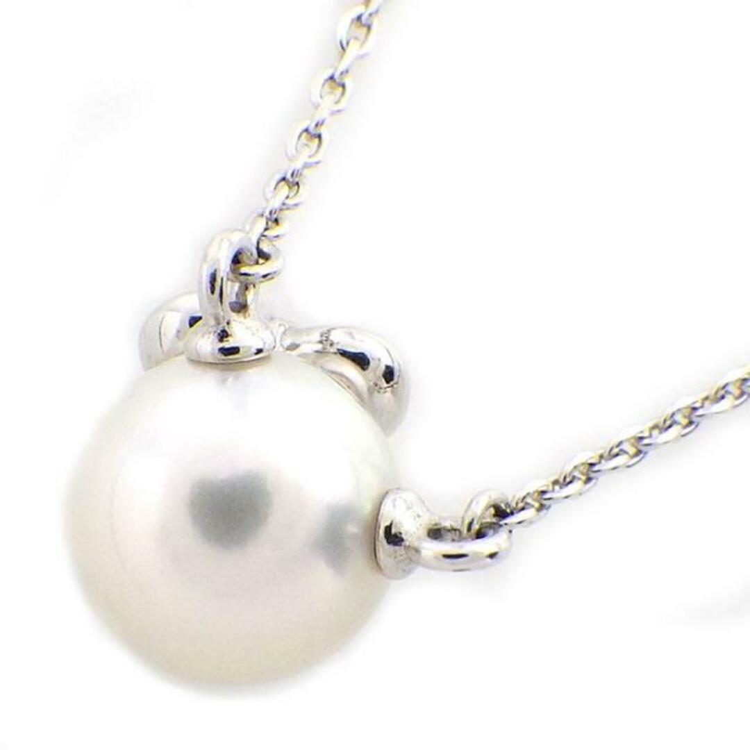 ミキモト MIKIMOTO ネックレス HELLO KITTY ハローキティ サンリオ コラボ 2014年 限定 リボン パール 7.0mm珠 レッド エナメル K18WG