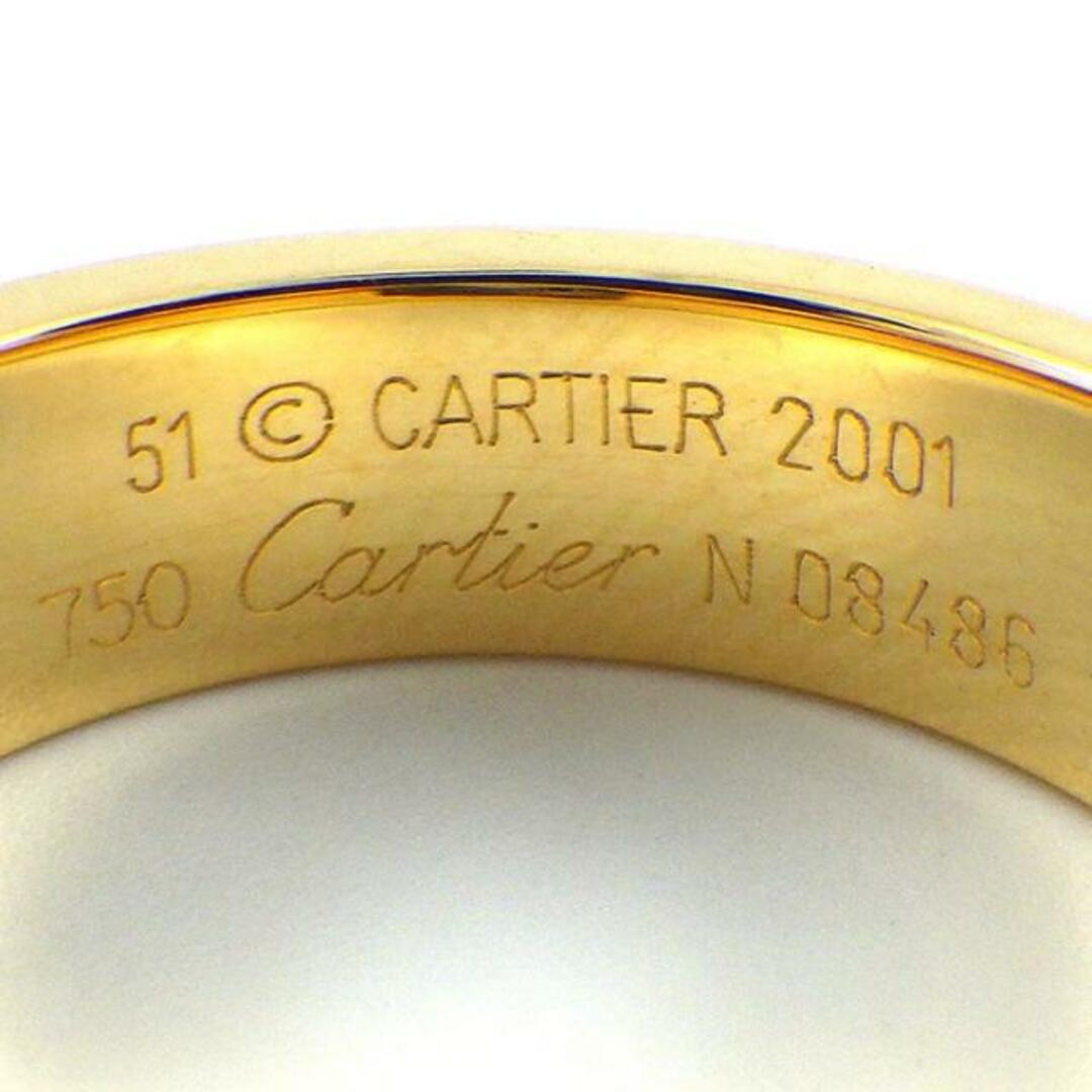 カルティエ Cartier リング タンク スクエアカット ルチルクォーツ 針水晶 K18YG 10.5号 / #51