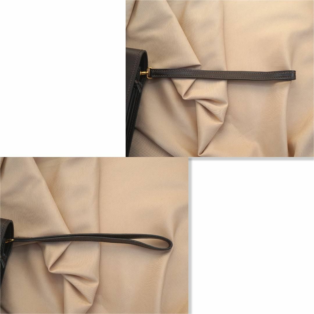 美品】Hermès エルメス カーフ ポシェット ジェット クラッチバッグ