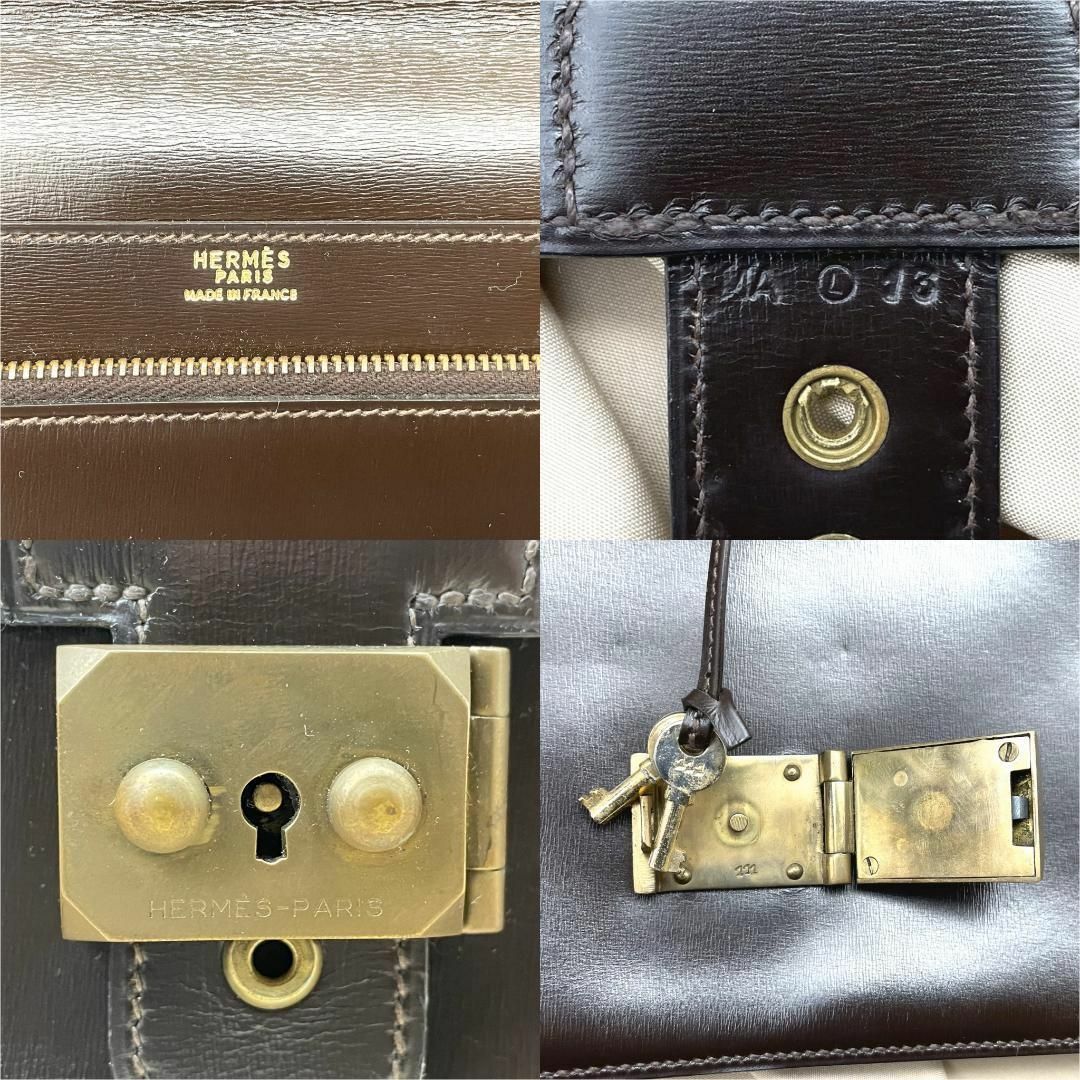 美品】Hermès エルメス カーフ ポシェット ジェット クラッチバッグ