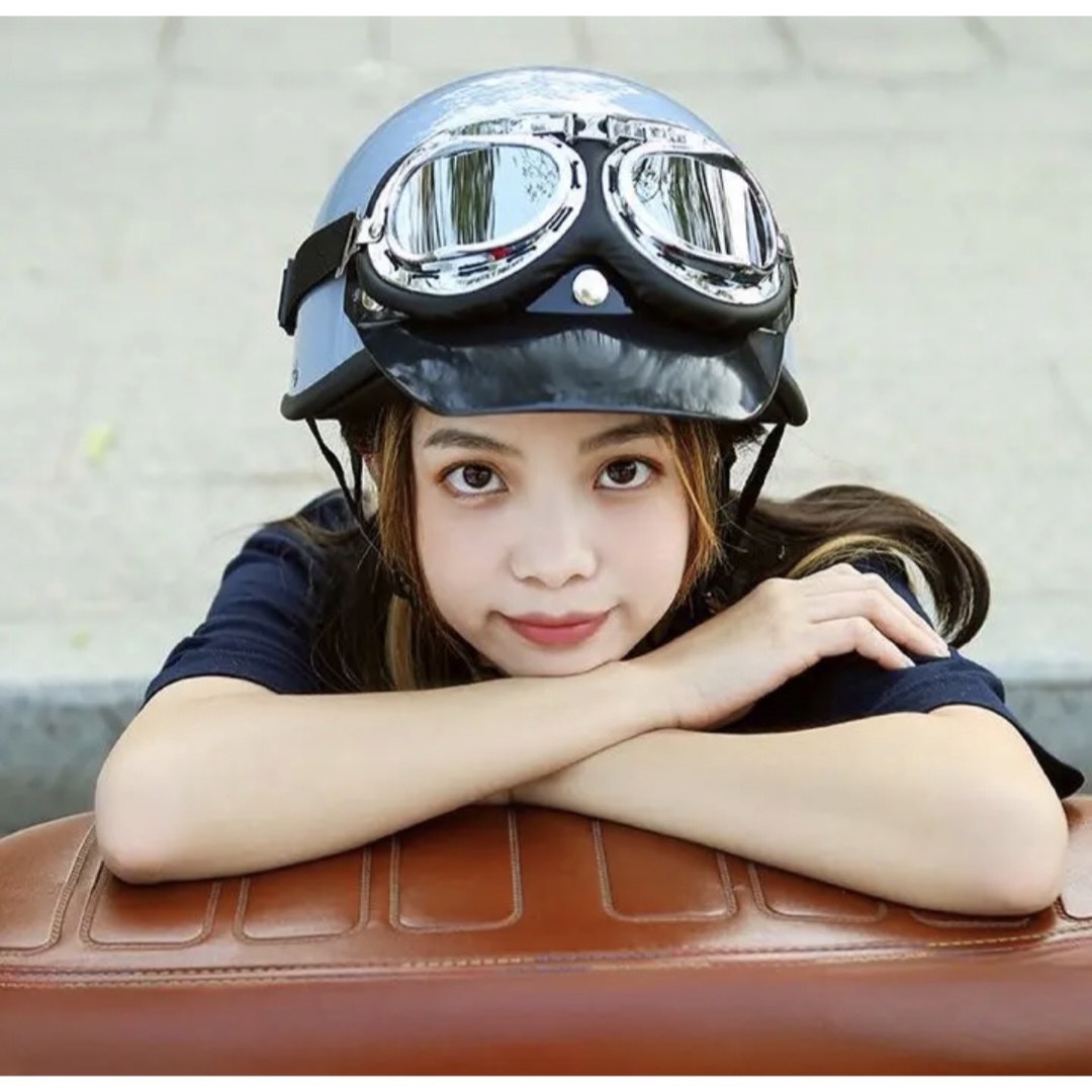 原付ヘルメット軽量可愛いおしゃれバイクヘルメットハーフヘルメット半キャップ半帽子