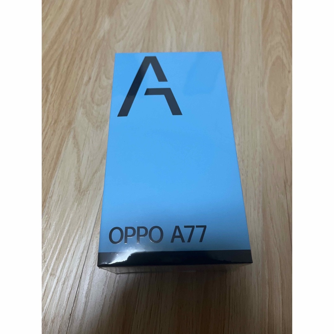【新品シュリンク付】OPPO A77 ブラック　128GBスマートフォン本体