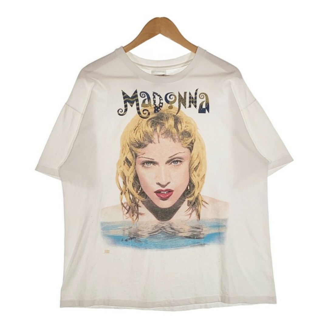 90's マドンナ プリントTシャツ ホワイト サイズ XL