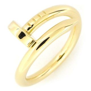 カルティエ(Cartier)のカルティエ Cartier リング ジュスト アン クル 釘モチーフ K18YG 15号 / #55 【中古】(リング(指輪))