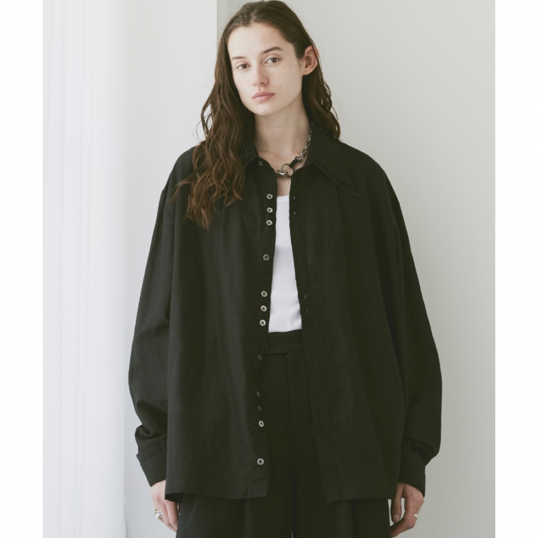 SILK LINEN SHEER SHIRT/シルクリネンシアーシャツの通販 by ドメ