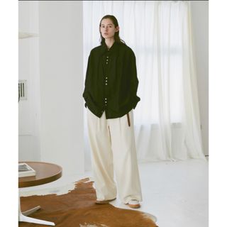 SILK LINEN SHEER SHIRT/シルクリネンシアーシャツ www.krzysztofbialy.com