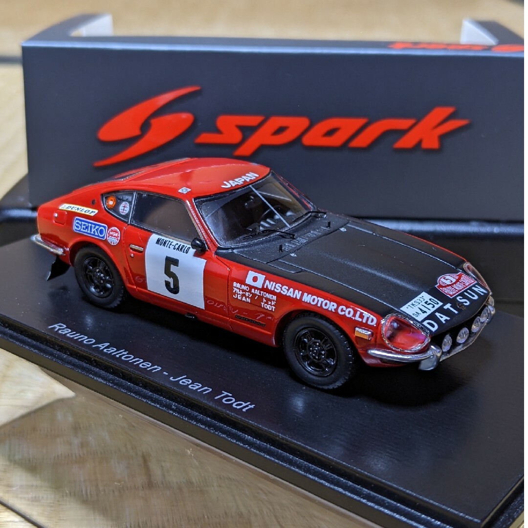 スパーク1/43 ダットサン240Z 1972モンテカルロラリー3位