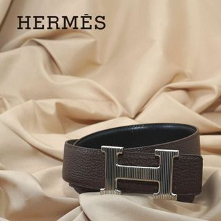 エルメス(Hermes)の【美品】HERMES エルメス　コンスタンス　Hバックル　ベルト　シルバー　80(ベルト)