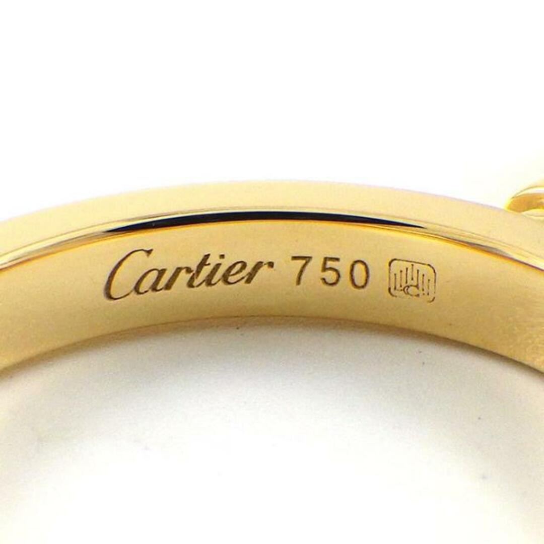 セレクトショップ カルティエ Cartier リング ベビー トリニティ スウィング ドロップ ボール スリーカラー 1ポイント ダイヤモンド K18PG K18WG K18YG 10.5号 / #51 