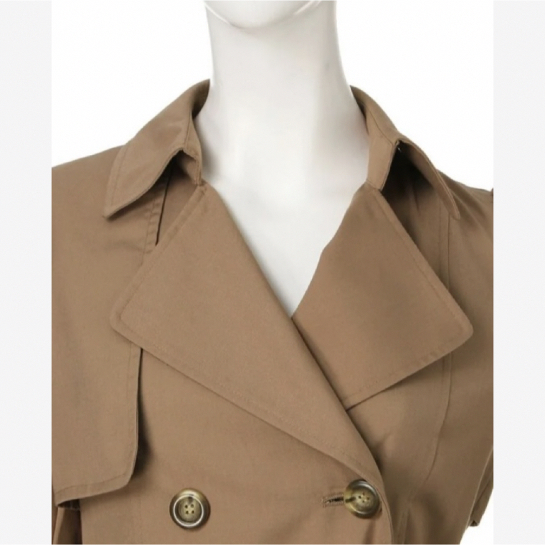 dazzlin(ダズリン)のdazzlin ドレス トレンチコート ブラウン ベージュ キャメル ダズリン レディースのジャケット/アウター(トレンチコート)の商品写真