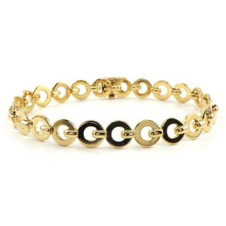 シャネル(CHANEL)のシャネル CHANEL ブレスレット ココ Coco ラウンド サークル リンク K18YG 【中古】(ブレスレット/バングル)