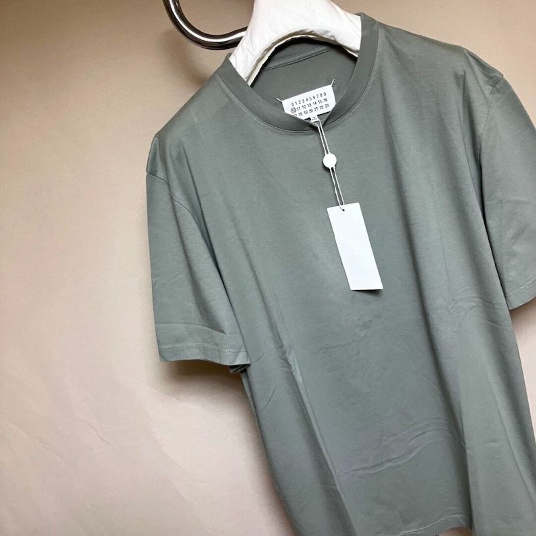 Tシャツ/カットソー(半袖/袖なし)新品 L 22ssマルジェラ オーガニックコットン Tシャツ グレー 4820