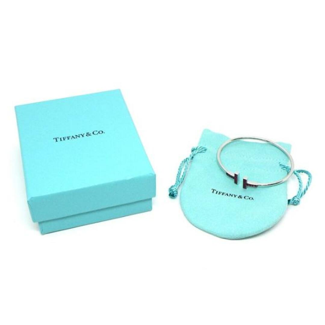 Tiffany & Co.(ティファニー)のティファニー Tiffany & Co. バングル T ワイヤー ルビー K18WG 【中古】 レディースのアクセサリー(ブレスレット/バングル)の商品写真