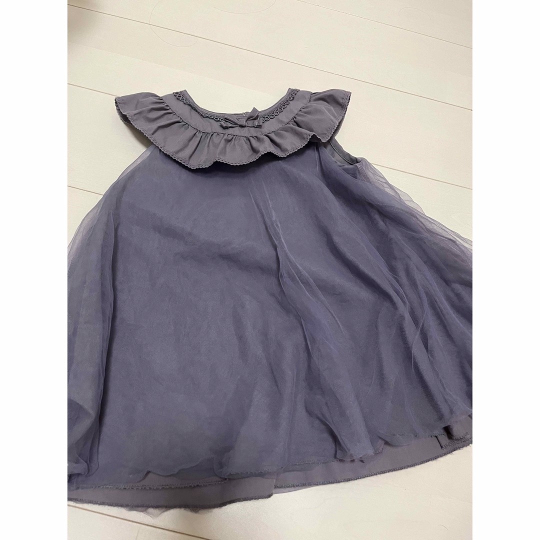 petit main(プティマイン)のワンピース95cm誕生日お出かけドレス キッズ/ベビー/マタニティのキッズ服女の子用(90cm~)(ワンピース)の商品写真