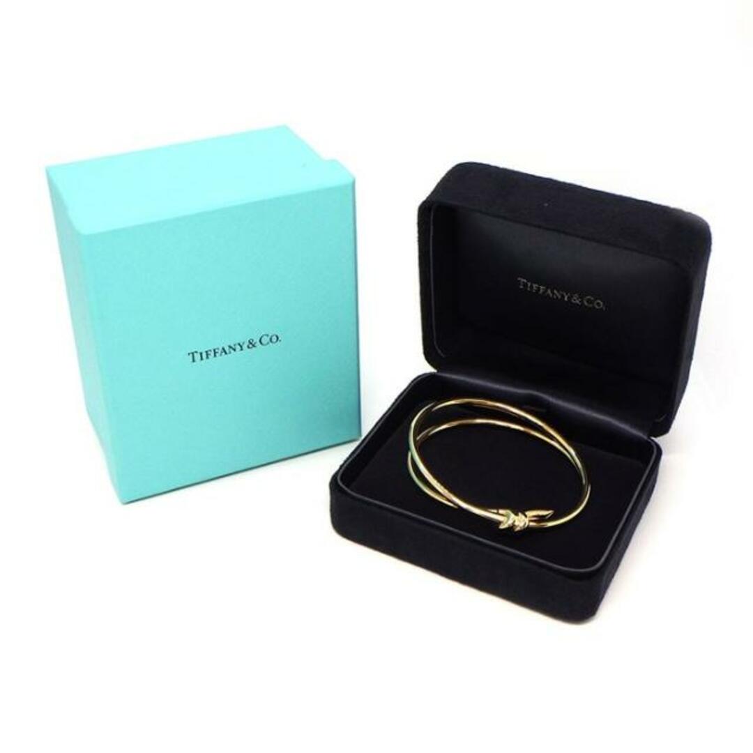 Tiffany & Co.(ティファニー)のティファニー Tiffany & Co. バングル ノット ダブル ロウ ヒンジ ラージ 70152630 K18PG 【中古】 レディースのアクセサリー(ブレスレット/バングル)の商品写真