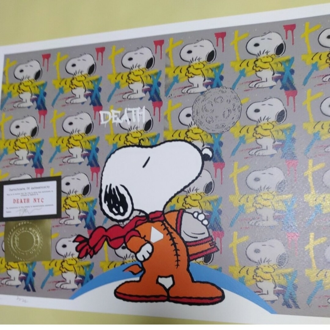 DEATH NYC 世界限定100枚 アートポスター スヌーピー SNOOPYの通販 by