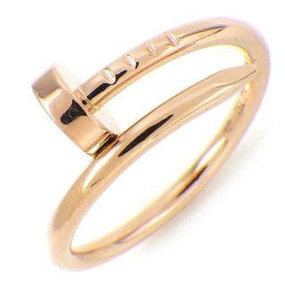 カルティエ(Cartier)のカルティエ Cartier リング ジュスト アン クル スモール SM 釘モチーフ K18PG 9号 / #49 【中古】(リング(指輪))