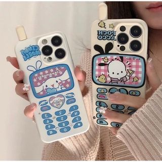 シナモロール(シナモロール)の可愛いガラケー風iPhoneケース♡12mini♡シナモンロール♡韓国大人気☆(iPhoneケース)