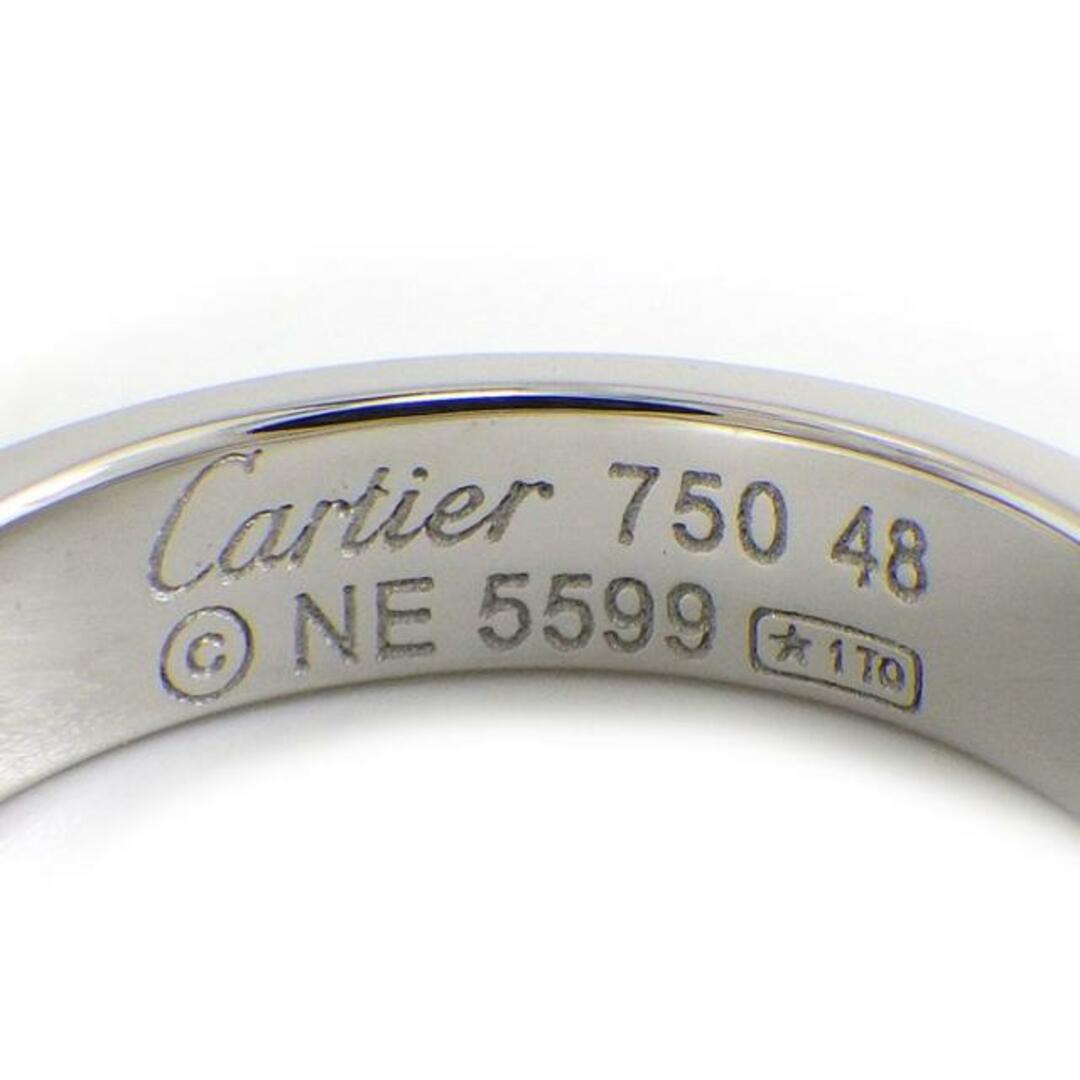 カルティエ Cartier リング ハッピーバースデー 2C C2 ロゴ 5ポイント ダイヤモンド K18WG 8号 / #48ランクSA